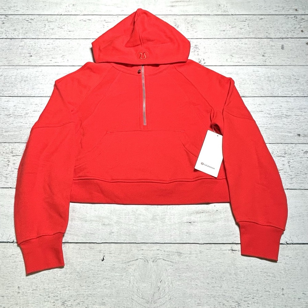 Lululemon Scuba Oversized Half-Zip Hoodie Coral XS/S LW3G3S